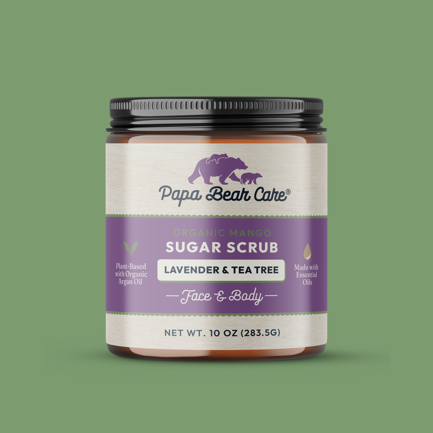 Organic Face & Body Scrub - Papa Bear Care